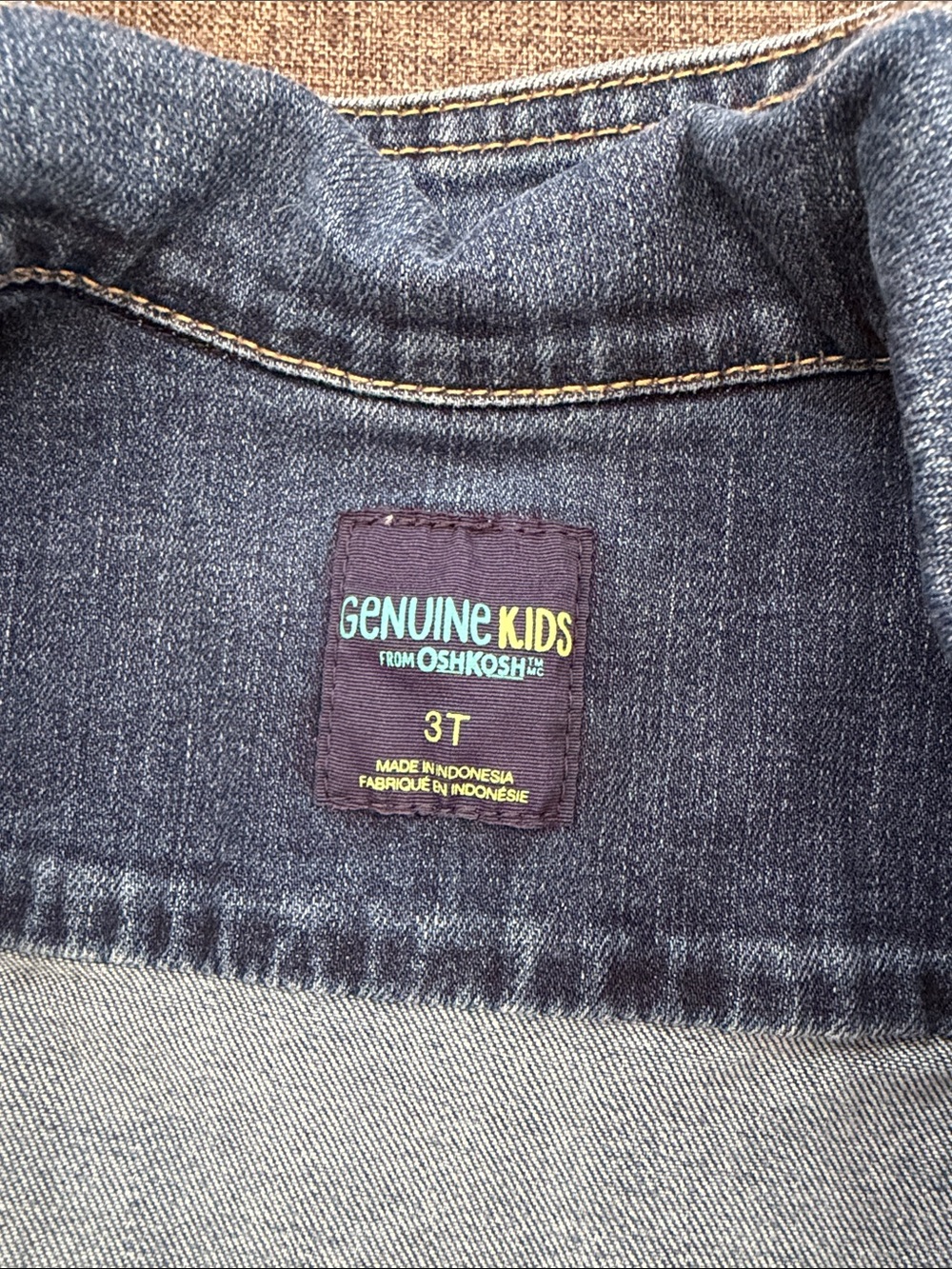 Girls' Ruffled Denim Jacket - Blue - Picture 2 of 3